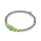 Bracelet Kikiballa en cascade de cristal | Palmier vert